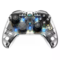 G6 Pro Draadloze bluetooth Transparante Gaming Controller met Hall Trigger Carbon Film Joystick RGB Verlichting Zes As G