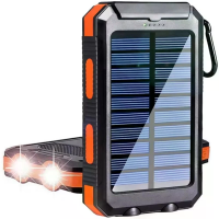 Gaiaray 30000mAh Zonne energie Powerbank Dubbele USB Reis Grote Capaciteit LED Verlichting Buiten Waterdichte Powerbank