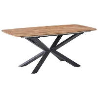 GAIRDNER   Eettafel uitschuifbaar   Bruin   140/180 x 90 cm   MDF