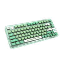 GAMAKAY GK75 Transparante mechanische toetsenbordpakking 80 toetsen RGB Hot Swappable Gateron G Geel Pro Schakelaar Trip