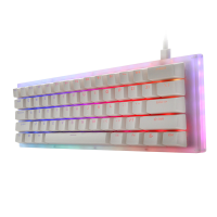 GamaKay K61 Mechanisch Toetsenbord 61 Toetsen 60 Toetsenbord Hot Swappable Type C 3.1 Bedraad USB Transparante Glazen Be