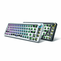 GAMAKAY LK67 Keyboard Customized Kit met 67 RGB hotswappable toetsen, 3 pin/5 pin schakelaar, 65% programmeerbaar, driev
