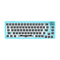 GamaKay LK67 Toetsenbord Aangepaste Kit 67 Toetsen RGB Hot Swappable Bluetooth Doorschijnend 65% Programmeerbare Triple