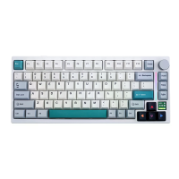 GAMAKAY TK75 V2 75% Tri Mode Mechanisch Toetstenbord 81 toetsen Tri Mode RGB Gasket Mount 4000mAh PBT Thermische Sublima