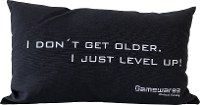 GAMEWAREZ I DONT GET OLDER. I JUST LEVEL UP! Kussen Zwart