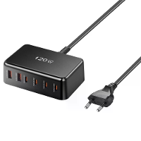 [GaN Tech] Bakeey 120W 6 poorts USB PD oplader 2USB A+4USB C PD Snellader Desktop Oplaadstation EU Stekker voor iPhone 1