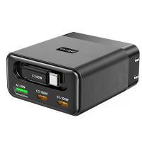 [GaN Tech] Bakeey WLX 60B PD100W 4 poorts USB PD lader met 70 cm USB C uitbreidingskabel + USB A + 2 USB C PD QC snellad