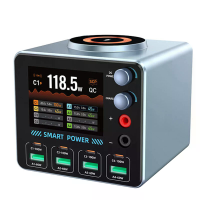 [GaN Tech] Bakeey WLX F4 PD100W 8 Ports USB PD Charger met Slim Digitaal Scherm 4 USB A + 4 USB C + Draadloze Oplader On