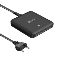 [GaN Tech] Bakeey YMS 390W 390W 6 poorts USB PD lader 2USB A+4USB C PD Snelladen Desktop Oplader EU stekker voor iPhone