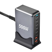 [GaN Tech]Bakeey YMX 500W 500W 8 poorts USB PD oplader 2USB A+6USB C PD QC Snelladen Desktop Oplaadstation EU Plug US Pl