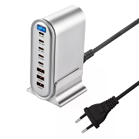 [GaN Tech] Bakeey YMX 613 600W 8 poorts USB PD oplader 3 USB A + 5 USB C PD QC snelladen digitale display desktopoplaads