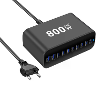 [GaN Tech] Bakeey YMX 615 800W 800W 10 poorts USB PD oplader 2USB A+8USB C PD QC snellader desktop oplaadstation EU plug