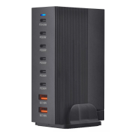 [GaN Tech]Bakeey YMX 928 286W 8 poorts USB PD oplader 2USB A+6USB C PD QC snellader desktop oplaadstation EU stekker US 