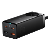 [GaN Tech] Baseus GaN3 Pro 65W 5 Port USB PD Oplader AC+2USB A+2USB C PD SCP Snelladen Desktop Kracht Strip EU stekker m