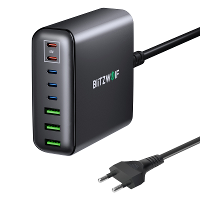 [GaN Tech] Blitzwolf® BW S26 250W 8 Port USB PD lader 3 USB A + 5 USB C PD3.0 QC3.0 AFC FCP PPS APPLE Fast Charging Desk