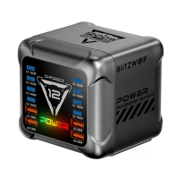 [GaN Tech] Blitzwolfu00ae BW S36 1200W 12 poorts USB PD lader LED licht 8USB C+4USB A QC PD Snelladen Desktop Oplaadstat