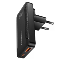 [GaN Tech] ESSAGER ES CD48 65W 2 poorts USB PD oplader USB A + USB C PD3.0 QC4.0 PPS snellader wandadapter EU plug voor