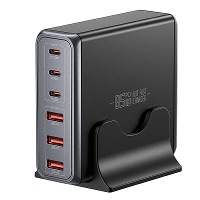 [GaN Tech] ESSAGER ES CD59 85W 6 poort USB PD oplader 3USB A+3USB C PD3.0 QC4.0 PPS SCP FCP AFC Snelle Oplader Bureau Op