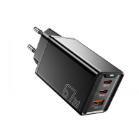 [GaN Tech] ESSAGER JT G67TC2U1 67W 3 Port USB PD Oplader 2USB C+USB A QC2.0 3.0 4.0 PD3.0 AFC FCP SCP DCP BC1.2 Apple2.4