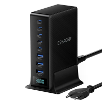 [GaN Tech] ESSAGER NCC 888 380W 8 poorts USB PD Oplader 3USB A+5USB C PD3.0/2.0 QC4.0/3.0/2.0 AFC FCP SCP DCP PPS Apple2