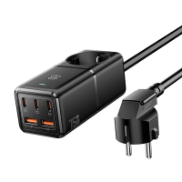 [GaN Tech] ESSAGER WL Gan75 EU 75W 5 Port USB PD oplader 3USB C+2USB A QC2.0 3.0 4.0 PD2.0 3.0 FCP SCP DCP PPS BC1.2 App
