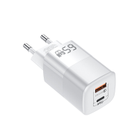 [GaN Tech]KUULAA 65W 2 Port USB PD Charger 65W GaN PD30W Type C Fast Charging Wall Charger Adapter EU Plug for iPhone 13
