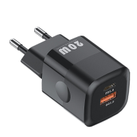 [GaN Tech] KUULAA KL CD59 20W 2 poorts USB PD oplader 20W PD3.0+QC3.0 Snelladende wandladeradapter EU stekker voor iPhon