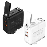 [GaN Tech] LDNIO Q2618 65W 2 poorts draagbare reisoplader USB C+USB A QC3.0 2.0 AFC FCP SCP snellader wandadapter met in