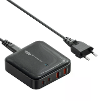 [GaN Tech] Toocki P100BD12C2A0 100W 4 Poort USB PD Oplader 2USB C+2USB A Snelladen Desktop Oplaadstation EU Plug US Plug