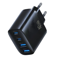 [GaN Tech] USAMS CC330 T70 40W 4 poorts USB PD oplader 2USB A+2USB C PD QC FCP Snellader Wandoplader Adapter EU stekker