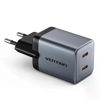 [GaN Tech] Vention 45W 2 poorts USB PD lader Dubbele USB C PD3.0 QC3.0 PPS FCP AFC Apple2.4A Snellader Muuradapter EU st