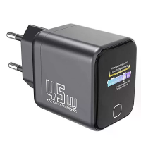 [GaN Tech] X45Pro PD45W 1 poort USB PD oplader met AI Slim Scherm USB C PD3.0 QC PPS UFCS Snelladen Wandlader Adapter EU