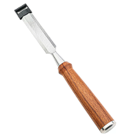 20Mm Doorboor Houtbewerkingsbeitel Chroom Vanadium Staal Afrikaanse Rosenhout Handvat Platte Beitel voor Houtbewerking e