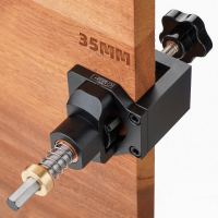 Aluminiumlegering 35mm Scharnier Jig met Klem Forsnter Boorboormal Gids Gat Punch Locator Kit Houtbewerking Kastdeur Ins