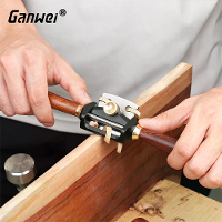 GANWEI Beitel MG0 000 0171 42mm Blade met een aluminiumlegering lichaam Rosewood handvat Precisie schaaf voor timmerwerk