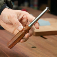 Ganwei Houtbewerking carbide schraper met rozenhout handvat vervangbaar vierkant insert voor trimmen en ontbramen
