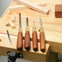 Houtbewerking Handzaag Rosewood Handvat Hoog Koolstofstaal Messen Messing Klemschroef Verwisselbare Messen Fijne/Grove T