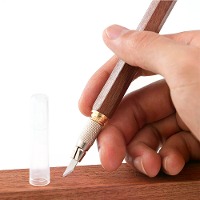 GANWEI Houtbewerking Markeer Mes Houten Handvat Scribingsmarkeergereedschap Houtsnijden DIY Kunst Tekenmes Handgesneden