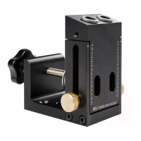 GANWEI Pocket Hole Jig Aluminum Alloy Oblique Guide Drill Punch Locator voor Timmerman DIY Houtbewerking