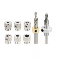 Ganwei Stapboor M6 M8 Hoge Kwaliteit Stalen Boor Set 6mm 8mm 10mm 14mm Aluminium Profiel Geavanceerde Geribbelde Adapter