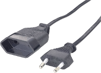 Gao 145605092 Stroom Verlengkabel Zwart 2 M