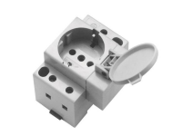 Gao Din Rail Contactdoos Met Klapdeksel