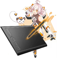 GAOMON M10K Tekentablet 10x6,25 inch Grote Grafische Tablet met Aanraakring 8192 Niveaus Accuvrije Stylus 10 Sneltoetsen
