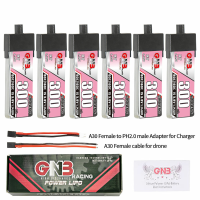 Gaoneng 3.8V 300mAh 80C 1S LiHV batterij A30 stekker met adapterkabel voor Emax Tinyhawk S BetaFPV Beta75X