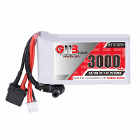 Gaoneng GNB 7.4V 3000mAh 5C 2S LiPo accu DC5.5/XT60U stekker voor Fatshark brillen
