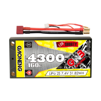 Gaoneng GNB43002S160i 7.4V 4300mAh 160C 2S LiPo Batterij XT60 / XT90 / T Plug voor 1/12 High Speed RC Auto Voertuig