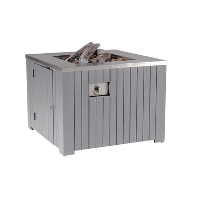 Garden Impressions Cozy living gas vuurtafel Faro 80x80   licht grijs