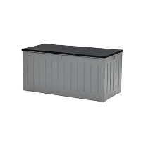 Primo kussenbox   kunststof   830L   160x78 cm   donkergrijs   zwart