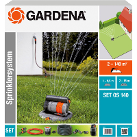GARDENA Complete set met verzonken zwenksproeier OS 140 sprinklersysteem 8221 20