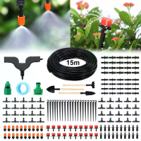 15M Micro Drip Irrigatiekit Druppel UV bestendig Automatisch Bewateringssysteem voor Kas Tuin Patio